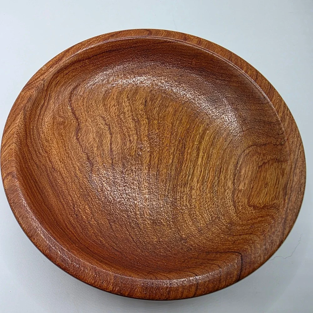 Billy Jenkins Hand Turned Wood Bowl 2017 Signed Artisan Studio USA 8 Inch
